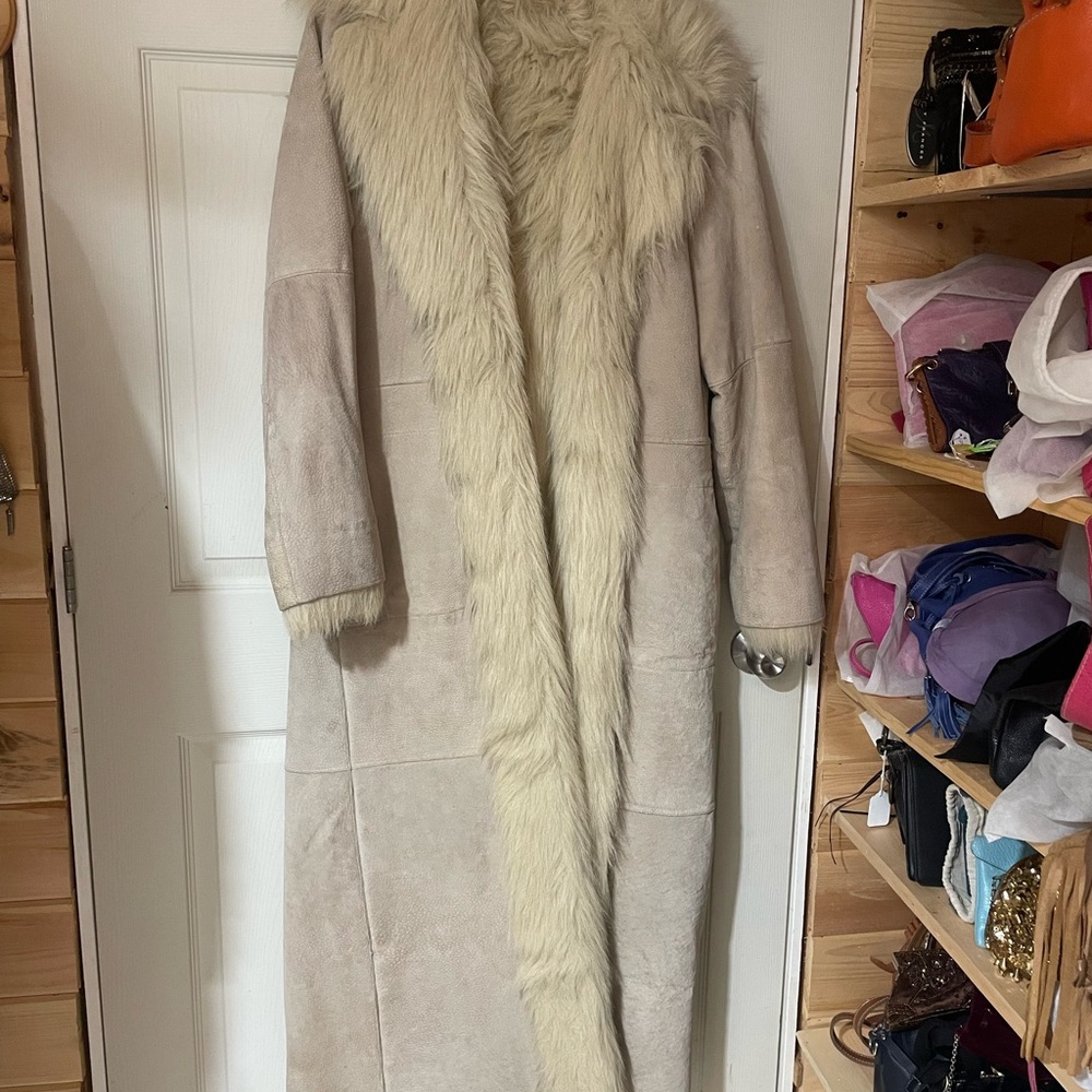 Newport News genuine suede coat